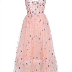 Lirika Matoshi Pink Sky Midi Dress